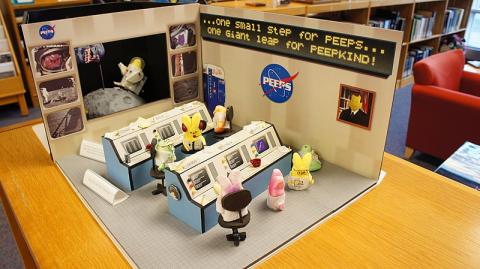 NASA Peeps diorama